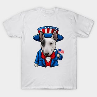 Fourth of July Bull Terrier T-Shirt